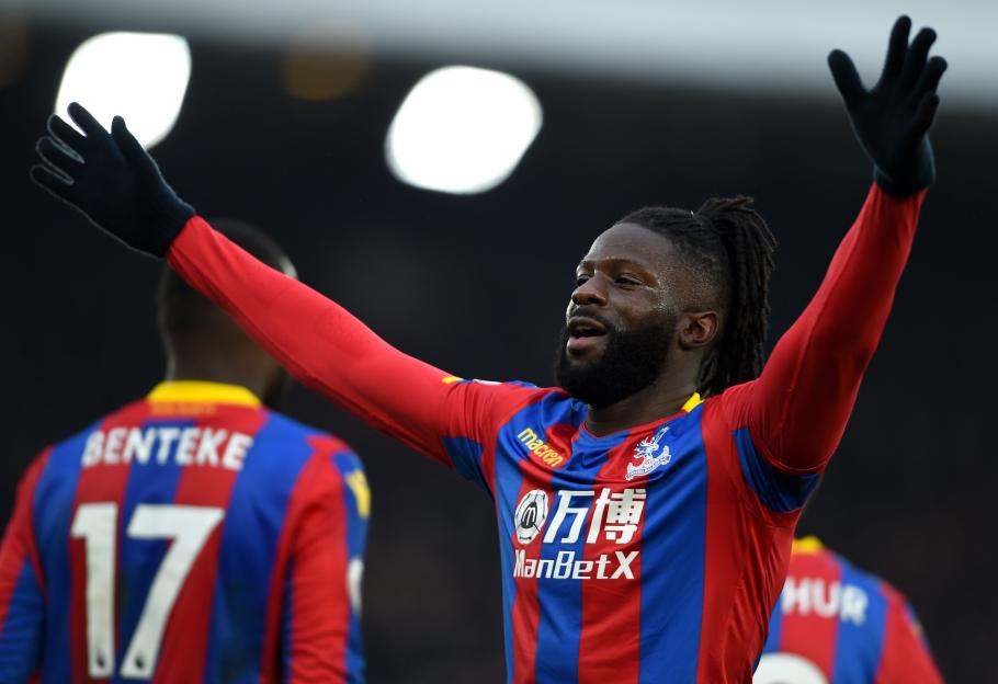 Bakary Sako celebrates a goal.