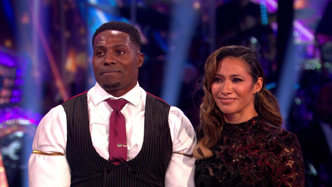 Harry Aikines-Aryeetey and Karen Hauer from Strictly Come Dancing.