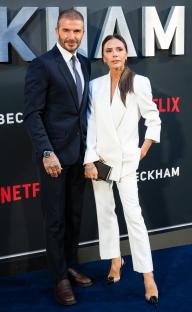 David and Victoria Beckham at the Netflix 