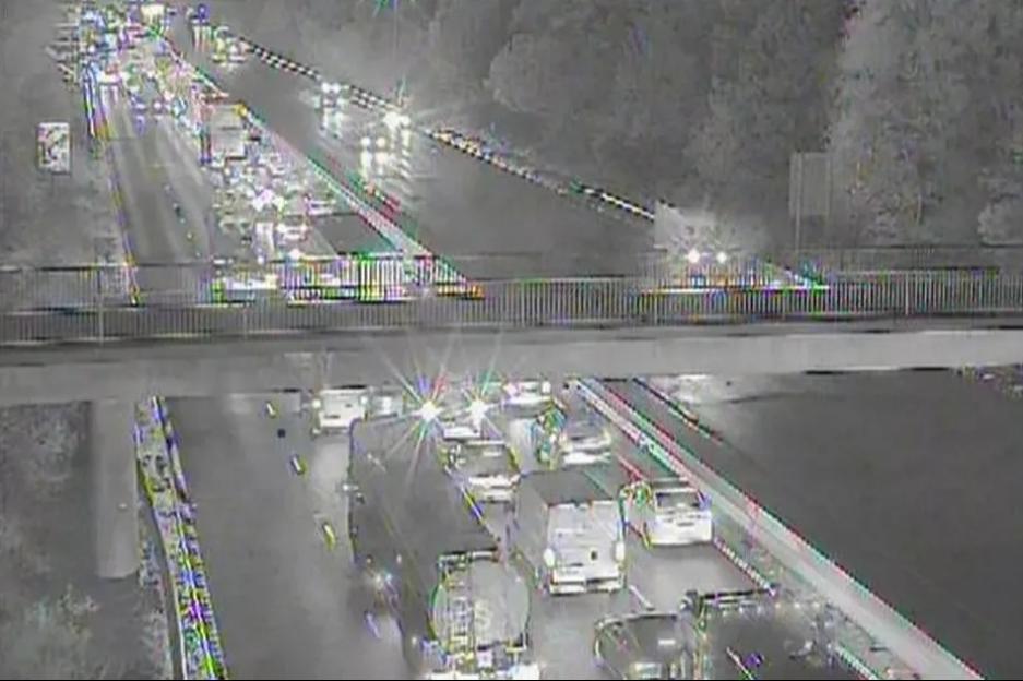 M62 Meltdown: Rush Hour Grind Ground to a Halt as Car Flips in Crash, Causing Major Delays for Drivers