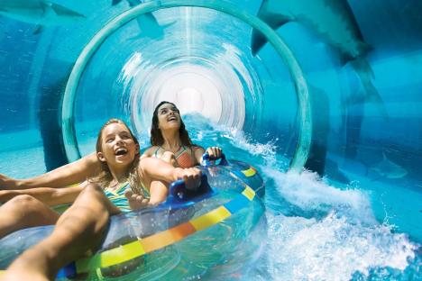 I took my kids to the winter sun city with the world’s largest waterpark – here’s how we visited for free