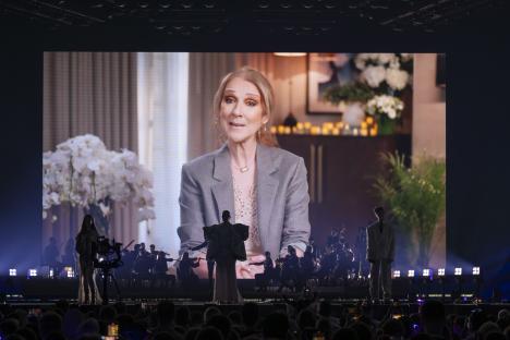 Celine Dion's video message at the Eurovision Song Contest semi-final.