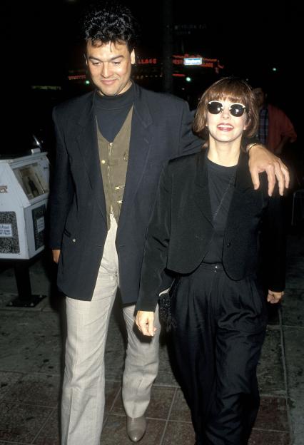Priscilla Presley and Marco Garibaldi attending "The Naked Gun 2½: The Smell of Fear" Westwood Premiere.