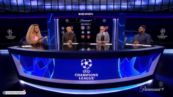 Champions League broadcast panel discussion.