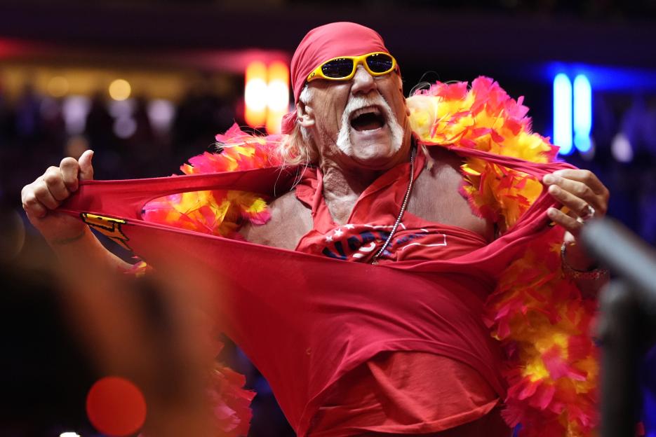 Iconic Hulk Hogan single-handedly transformed pro wrestling from spit & sawdust viewing to multi-billion dollar behemoth