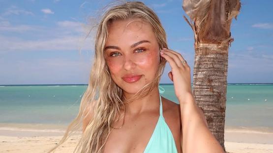 Cole Palmer’s girlfriend Connie Grace stuns in bikini and shows off huge coconut as fans brand Chelsea Wag ‘insane’