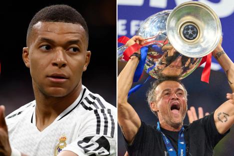 Kylian Mbappe reacts to PSG Champions League triumph with 16-word post as Luis Enrique fires unsubtle dig