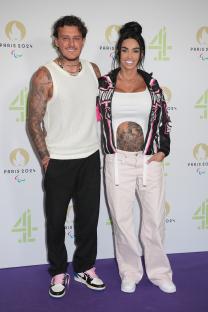 Katie Price and JJ Slater at a Paris 2024 Paralympic Games launch event.