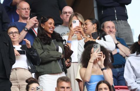 Maya Jama at a sporting event.