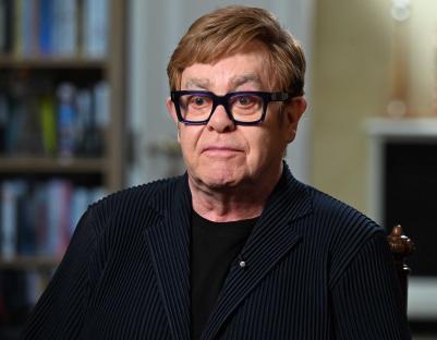 Sir Elton John in a televised interview.