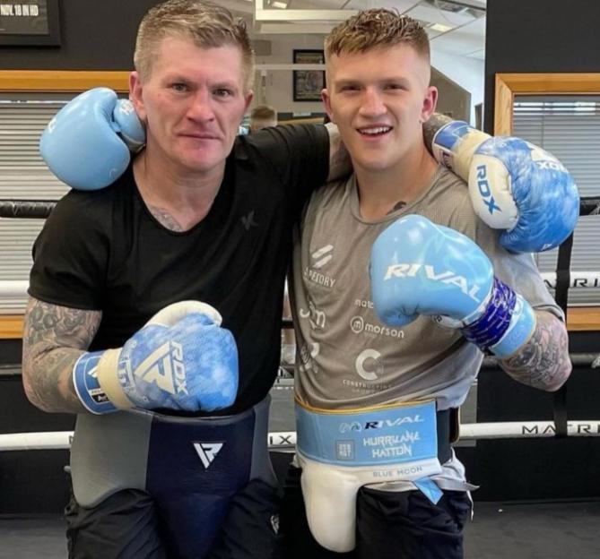 Ricky Hatton Instagram post with his son, Campbell Hatton
@rickyhitmanhatton