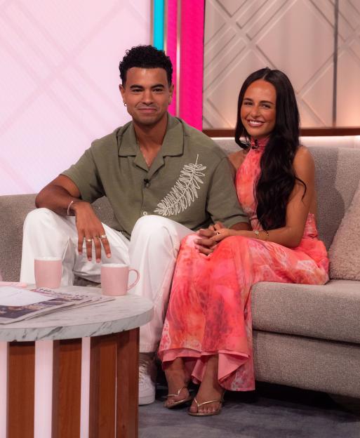 Harrison Solomon and Lauren Woods on the Lorraine TV show.