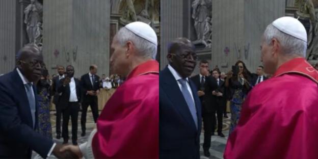 ‘Mr President, welcome to our church’ – Peter Obi, Fayemi tell Tinubu in Rome