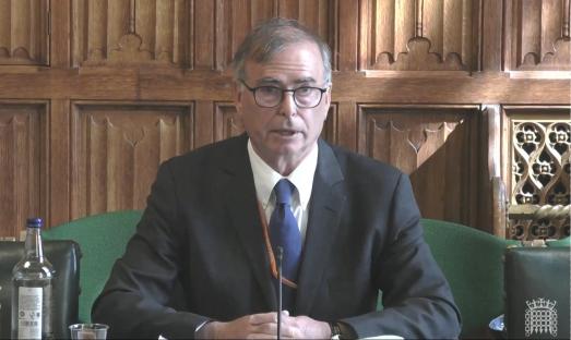 David Kogan at a House of Commons hearing.