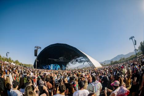 Kid Cudi performing at Coachella.