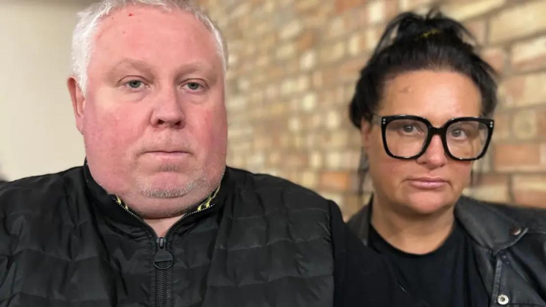 Photo of Mark and Caroline Willgoose, Harvey's parents.