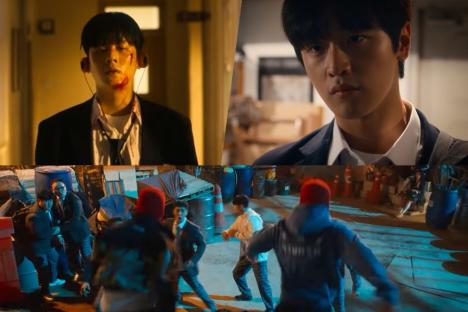 Watch: Lee Jung Ha And Kim Do Wan Take On Bullies As Masked Vigilantes In “ONE : High School Heroes”