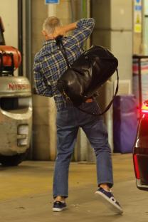 Gary Lineker carrying a bag.