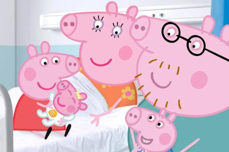 Peppa Pig fans stunned when they see what Mummy Pig and Daddy Pig looks like in real life as piglet number three arrives