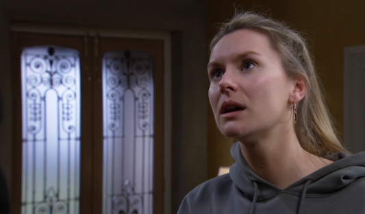 Dawn Taylor looking shocked.