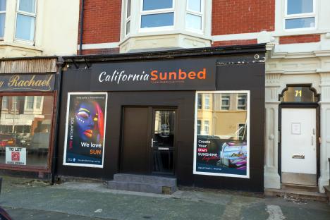 California Sunbed tanning salon in Blackpool.