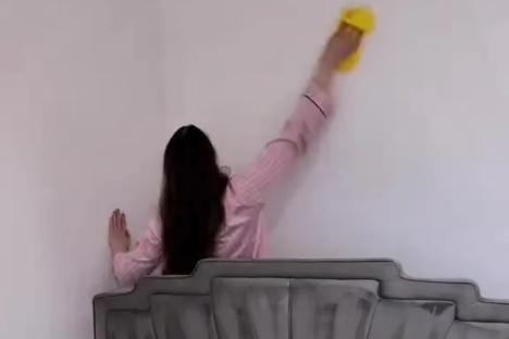 People think I’m crazy for bleaching my walls every day but at least I’m not dirty – I clean behind the fridge daily too