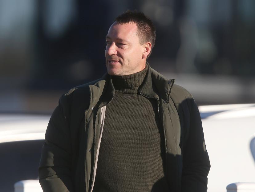 John Terry watching a Chelsea U23 soccer match.