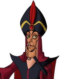 Illustration of Jafar from Disney's Aladdin.