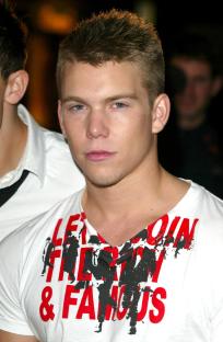 Kevin McDaid of the boyband V at a celebrity screening.