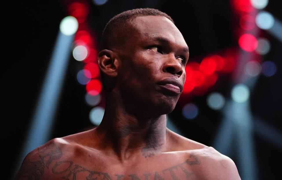 Israel Adesanya, UFC fighter, preparing for a fight.