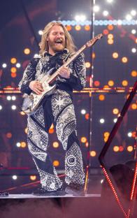 Sam Ryder of Great Britain performing at the Eurovision Song Contest.