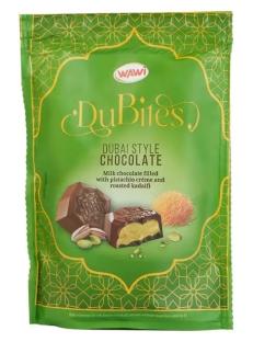Package of Wawi DuBites Dubai Style Chocolate.