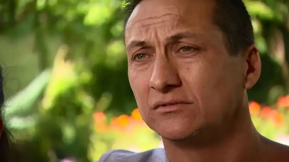 Close-up of a man's face.