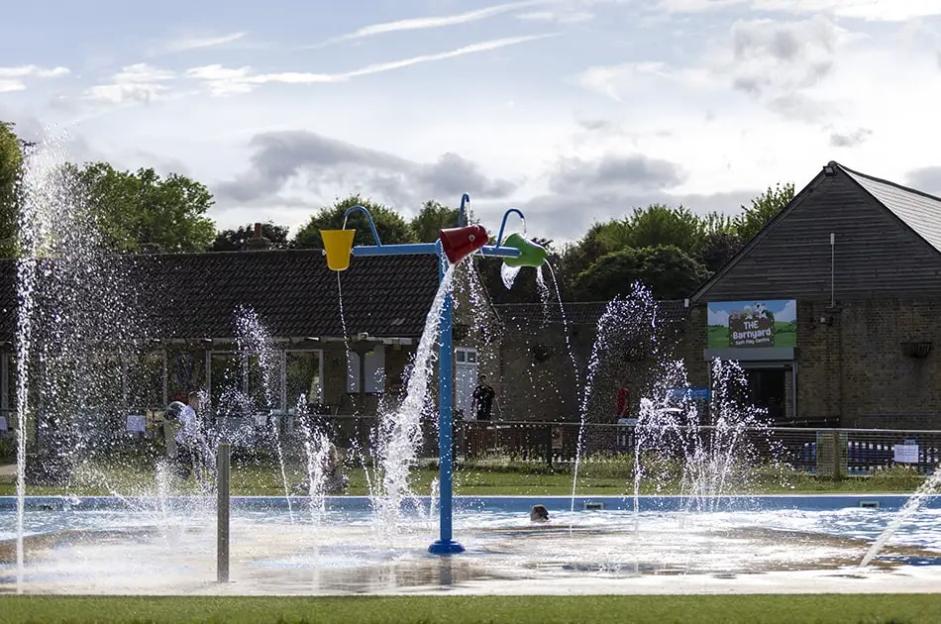 Splash pad at Swanley Park.