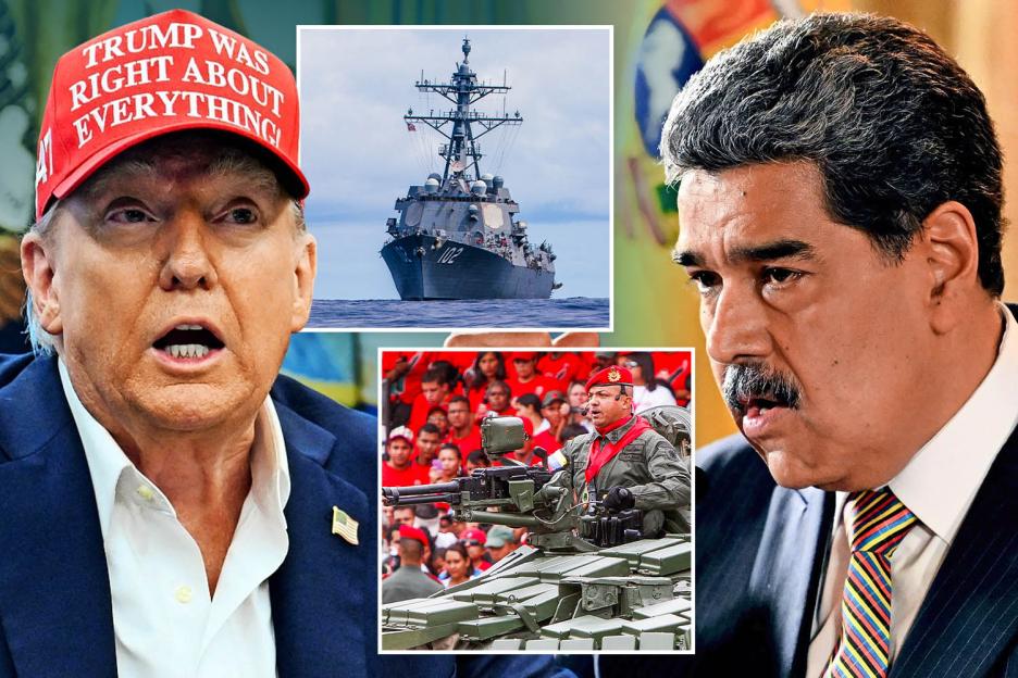 US warships sail to Venezuela as tyrant Maduro launches his own fleet & moves 15,000 troops to border with Colombia