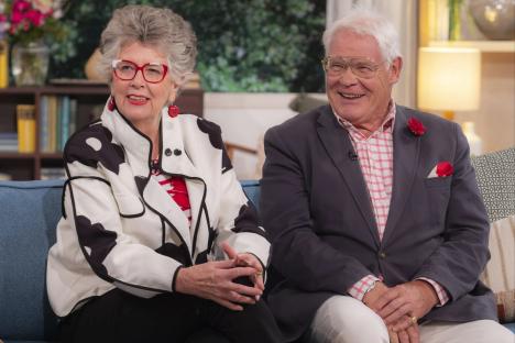 Watch moment Bake Off star Prue Leith’s husband makes very racy comment on live TV as he shares rare insight into relationship