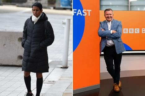 Naga Muchetty looks downcast as she leaves BBC Breakfast job after tension with show boss is revealed
