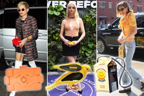 From Lego bricks & birds to celery sticks & coffee cups – why fashion house handbags have completely lost the plot