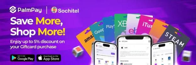 Get instant discounts with gift cards on PalmPay