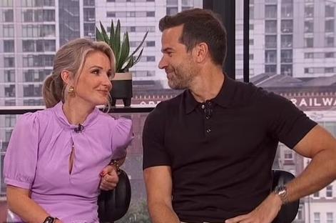 Helen Skelton and Gethin Jones in conversation.