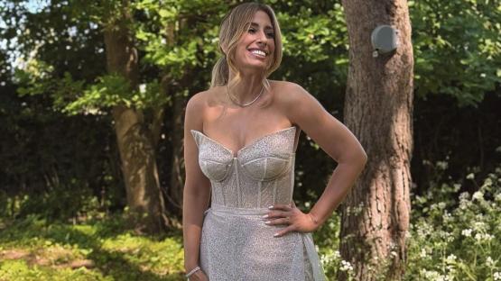 Stacey Solomon reveals she re-purposed her wedding dress for TV BAFTAs in thrifty tip