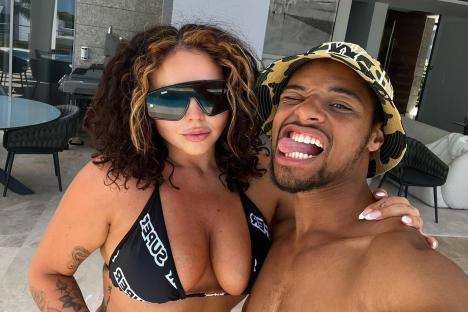 Jesy Nelson’s boyfriend Zion sends sweet message to pregnant star in hospital as he crosses London Marathon finish line