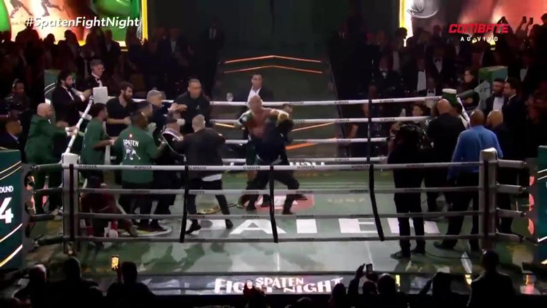 Watch crazy moment MMA icon Wanderlei Silva is knocked out cold in 11-man post-boxing match row after being disqualified
