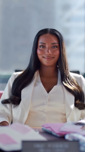 Uma Jammeh, L'Oréal Paris Elvive's Chief Gloss Officer.