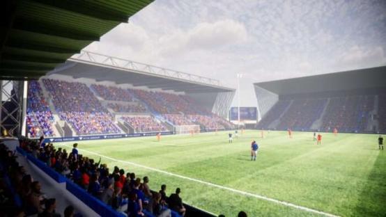Illustration of Stockport County stadium.