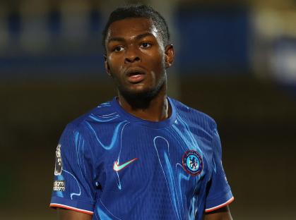 Donnell McNeilly of Chelsea U21 in a soccer match.