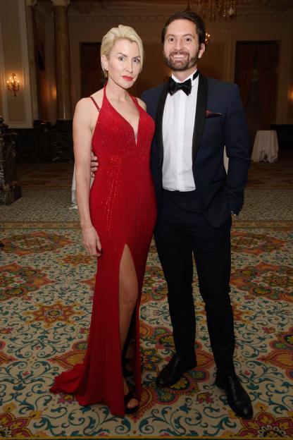 Heather Mills and Mike Dickman at the European Diversity Awards.