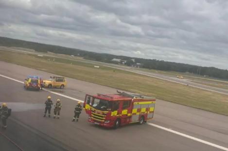 British Airways plane caught FIRE after pilot ‘mixed up left & right’ – shutting Gatwick & sparking chaos for 1,000s
