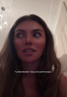 Woman saying