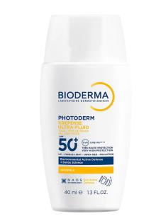 Bioderma Photoderm XDefense Ultra-Fluid SPF 50+ sunscreen bottle.